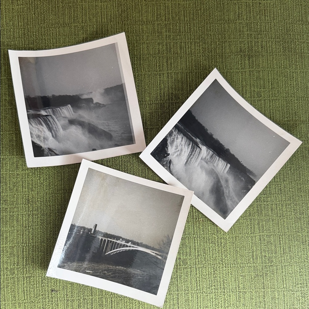 1968 Trip to The Niagara Falls Vintage Black and White Art photographs